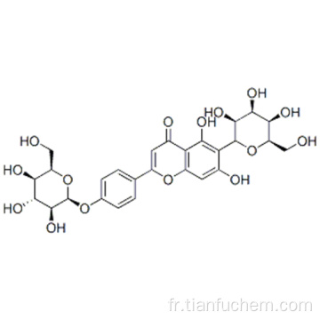 5,7-dihydroxy-6 - [(2S, 3S, 4R, 5R, 6R) -3,4,5-trihydroxy-6- (hydroxyméthyl) oxan-2-yl] -2- [4 - [(2S , 3S, 4R, 5R, 6R) -3,4,5-trihydroxy-6- (hydroxyméthyl) oxan -2-yl] oxyphényl] chromen-4-one CAS 19416-87-6